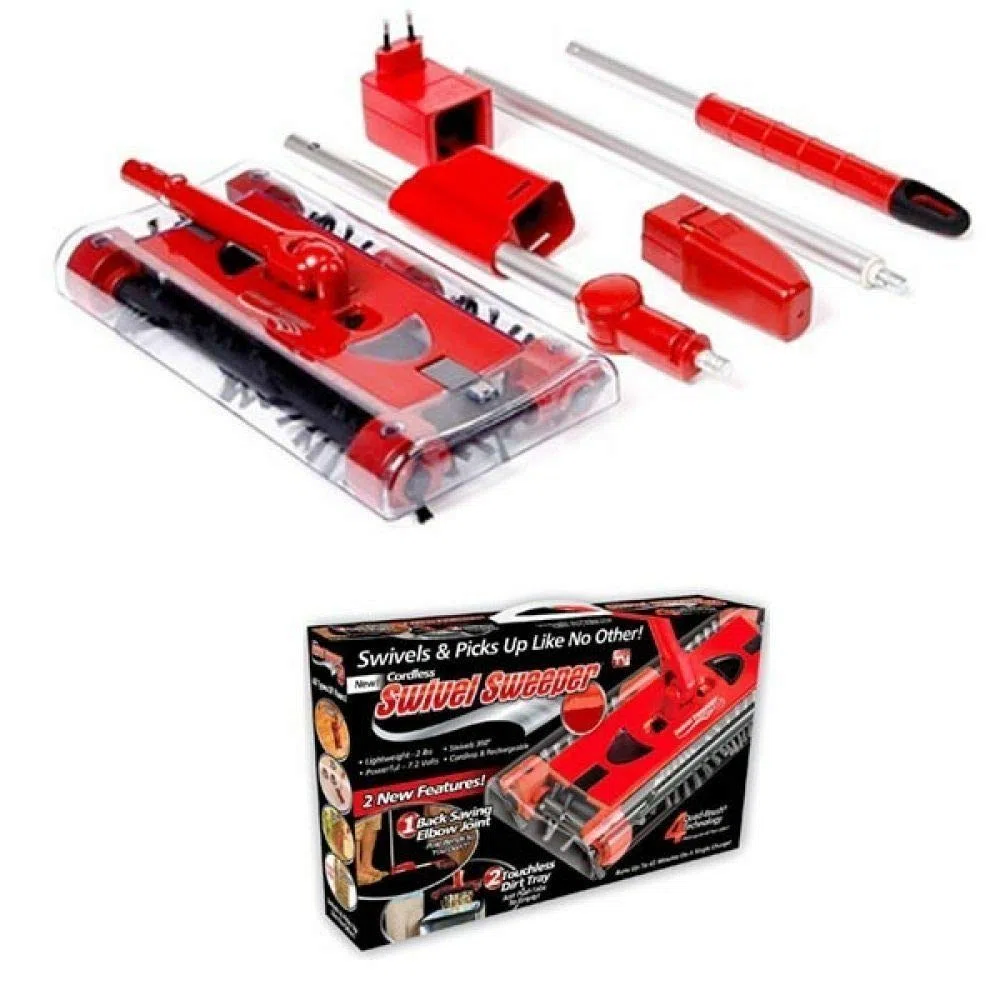SCOPA RUOTANTE ROTANTE ELETTRICA ASPIRAPOLVERE RICARICABILE SWIVEL SWEEPER G6 NUOVA GENERAZIONE
