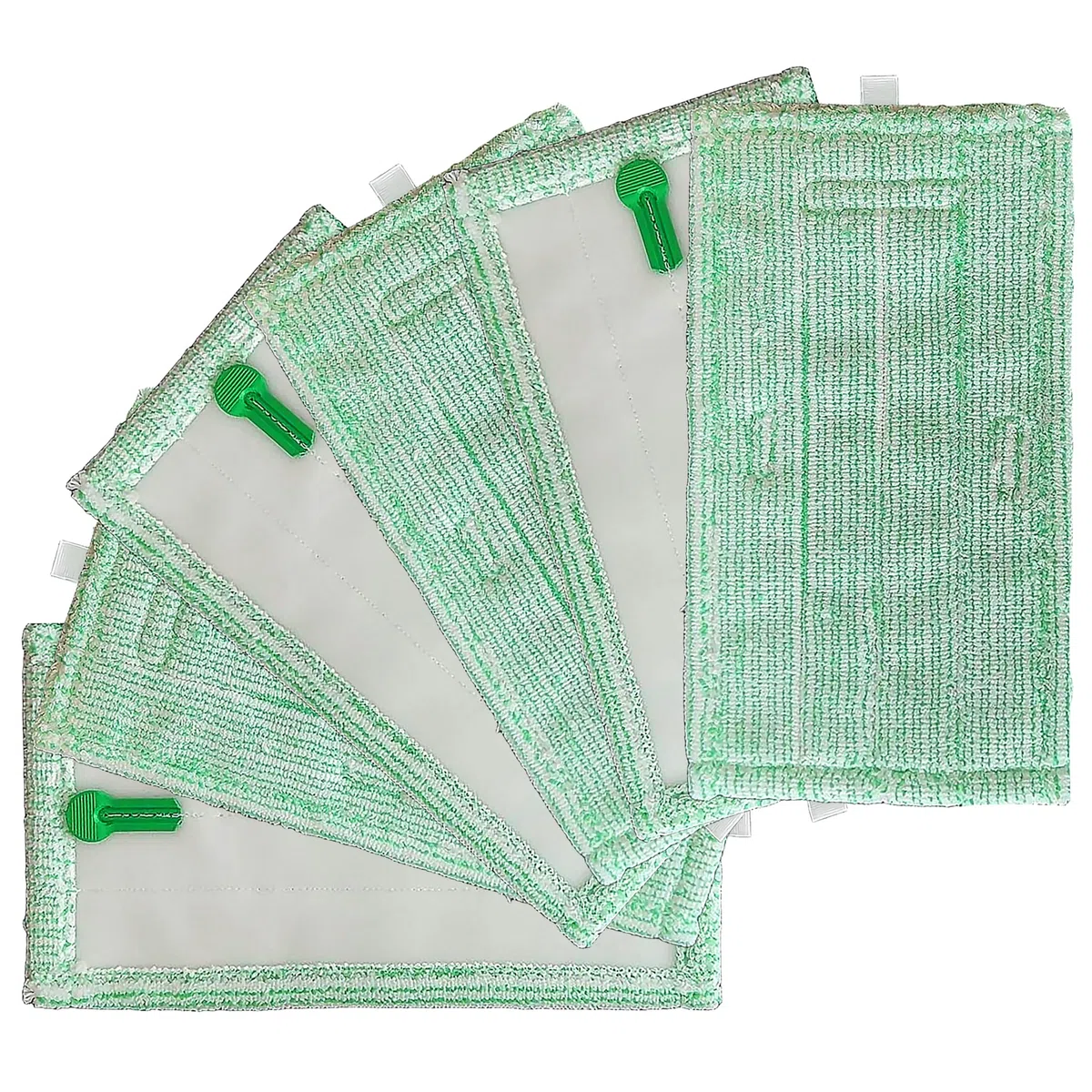 Panni Pulilava per Folletto SP600 SP600S Panno Lavapavimento in Microfibra Morbido adatto Parquet - Verde 6pcs