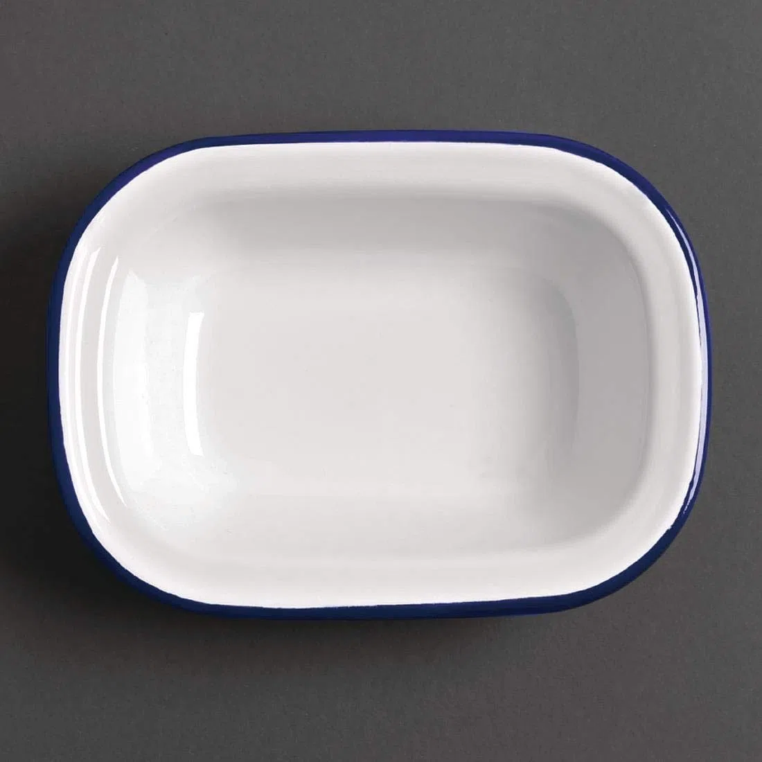 6 x Olympia smalto pirofila rettangolare 50 x 180 x 135 MM roasting Bakeware cucina