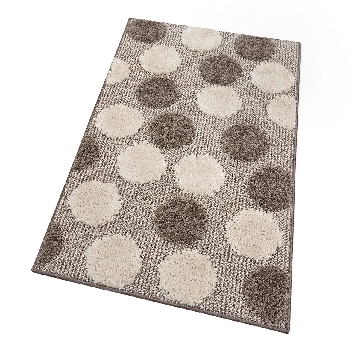 emmevi Tappeto Bagno Camera Antiscivolo Shaggy Moderno Scendi Doccia Assorbente MOD.iOS 50X110 Tortora