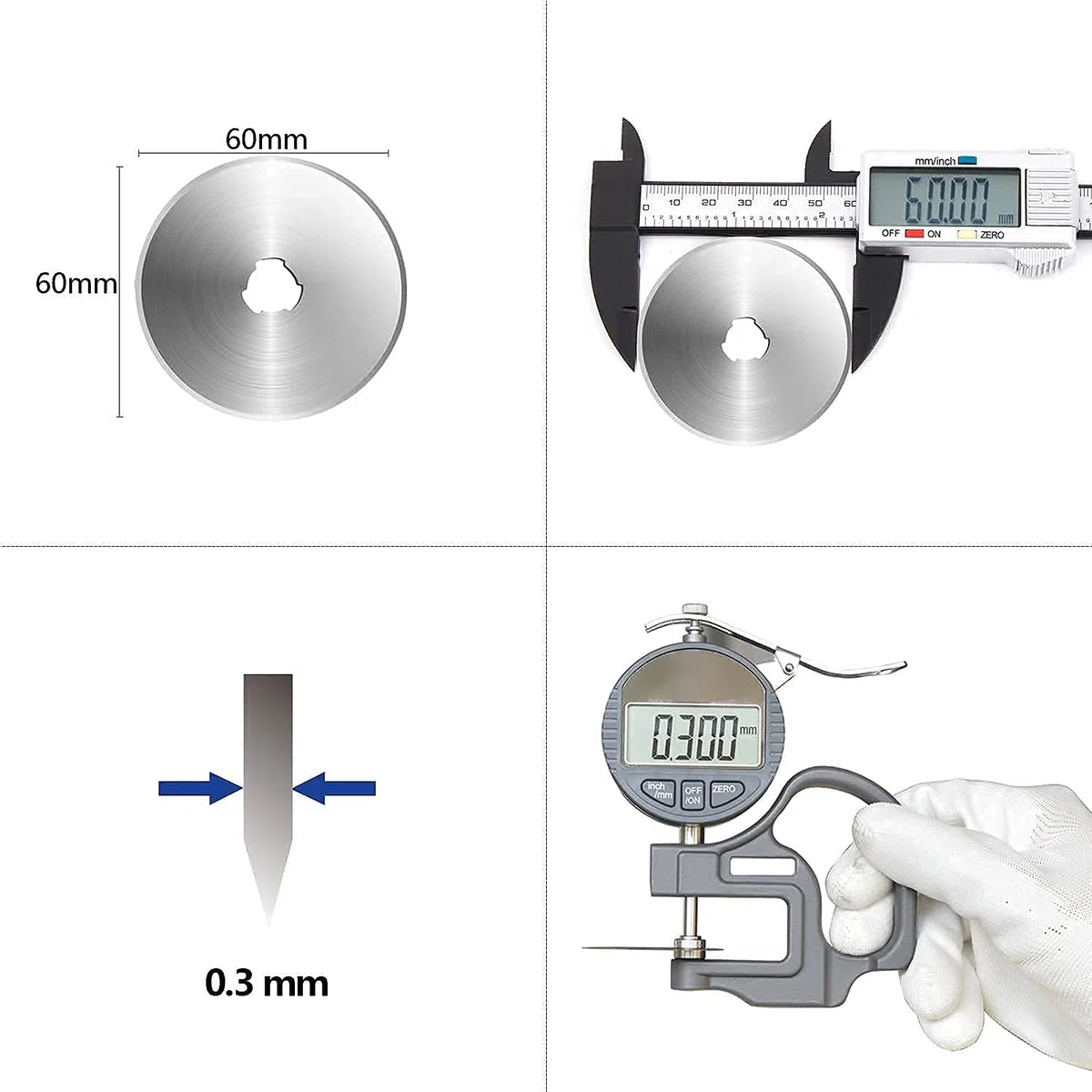 Headley Tools - Lame rotanti da 60 mm (confezione da 10)