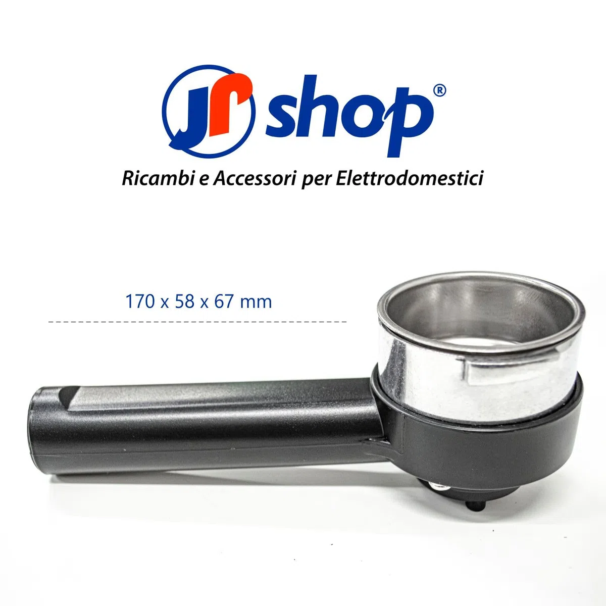 Portafiltro braccetto pressurizzato con filtro da 2 tazze compatibile con Saeco