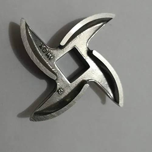 No.12. PARTI GRINDE DI MARNELLO PARTI QUALITÀ Acciaio inossidabile Acciaio round Cross Blade Quadrato Foro centrale 12x12mm