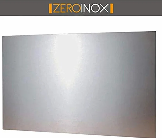 ZeroInox Pannello Paraschizzi in Acciaio Inox Aisi 304 Ideale per la Protezione delle pareti della Cucina (80 x 60 CM)