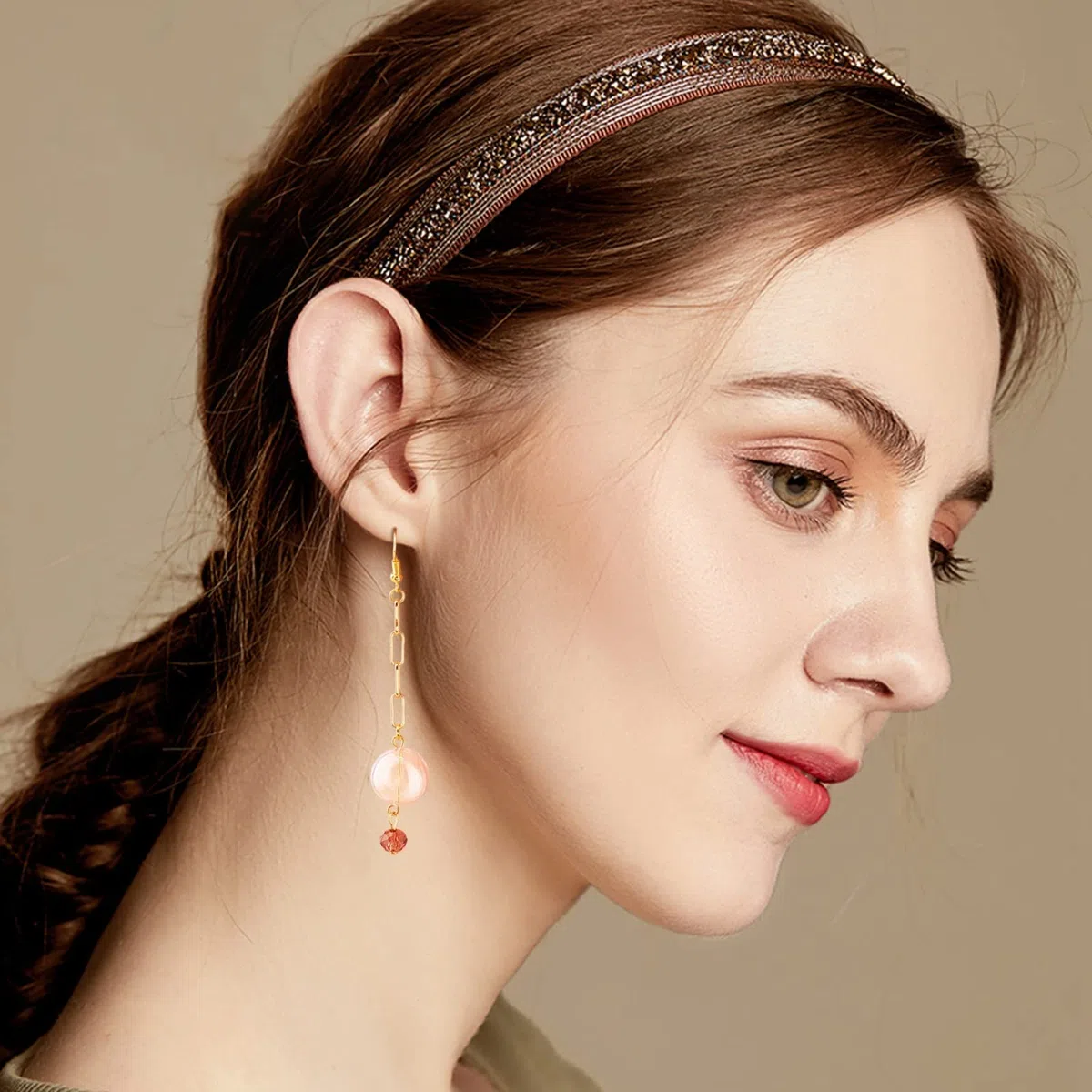 Catena a maglia ovale piatta, 5 m/rotolo, con placcatura in vero oro 18 kt, 10 x 3,6 mm, per choker, bracciali, collane e per la realizzazione di gioielli