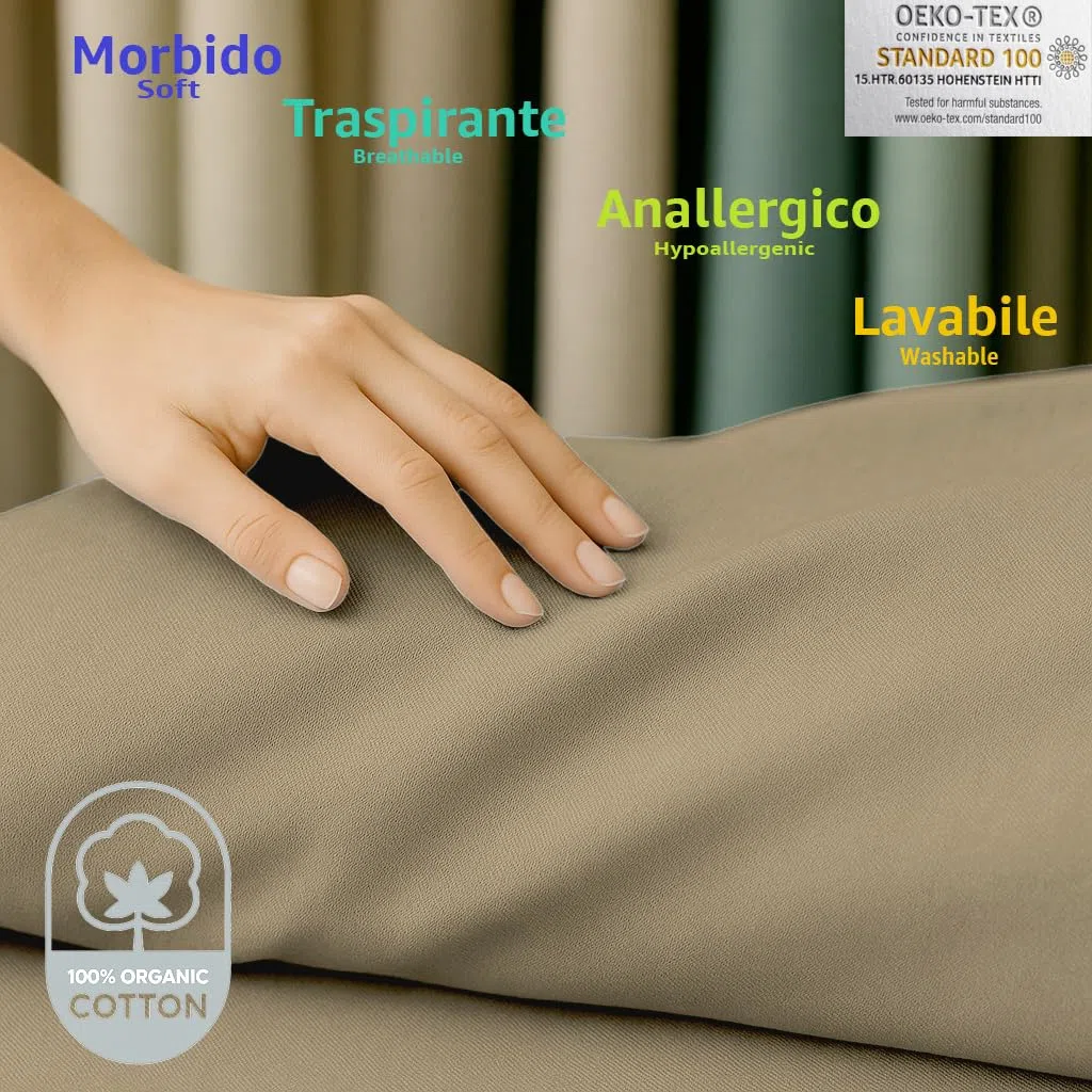 Byour3 - Copridivani 3 4 2 Posti Puro Cotone 100% Granfoulard Telo Rettangolare Salvadivano Teli Multiuso Foulard Copritutto coperta per Divani L Con senza Penisola (Beige DELTA, 4 posti)
