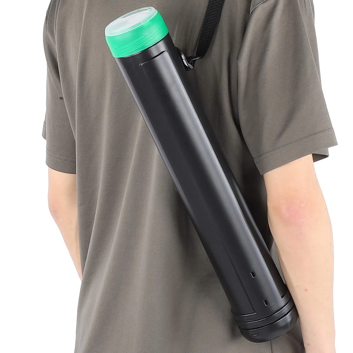FTVOGUE Tubo Portadocumenti in Plastica Espandibile, Custodia Telescopica per Poster e Immagini, 49-110 cm Regolabile con Fibbia