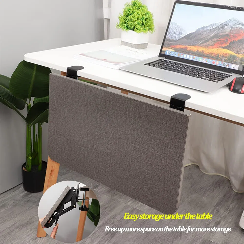 Vassoio Ergonomico da Scrivania Estensibile Supporto Con C - Clip, Staffa Supporto Vassoio Pieghevole Tastiera per Casa e Ufficio, Bianco