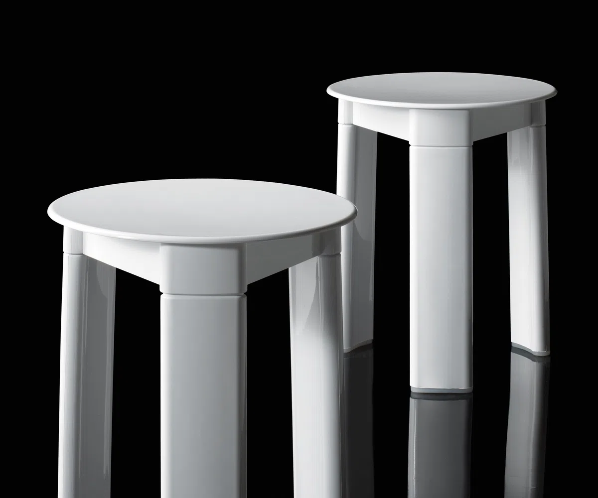 Gedy 20720200000 - Sgabello trio bianco