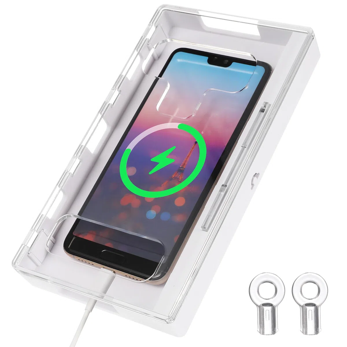 TOPBATHY Scatola Trasparente per Telefoni Cellulari Chiusura, Custodia per Cellulare in Abs e PC per Studenti e Back To School Party, Promuove Autodisciplina