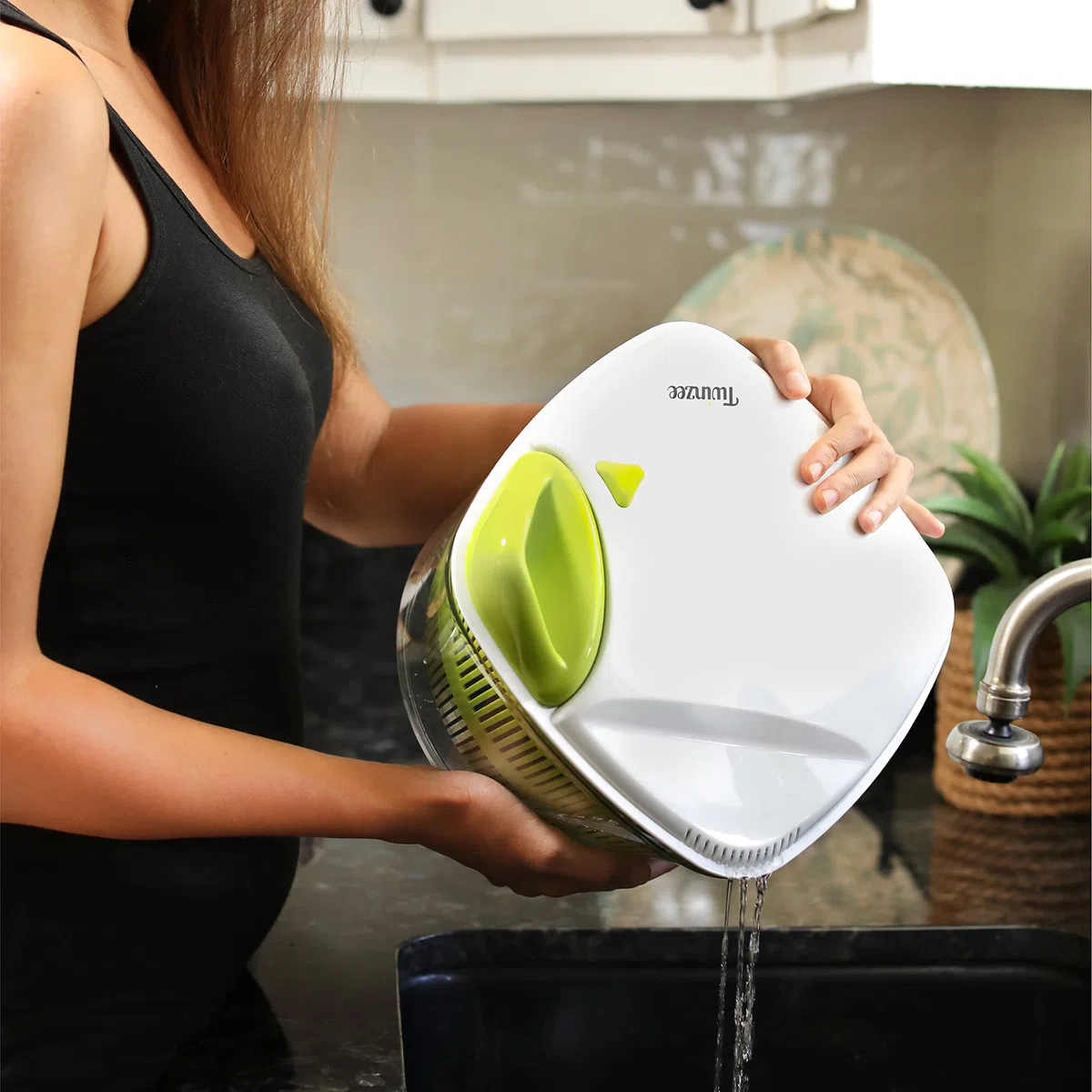 Twinzee Centrifuga Insalata - Grande Capienza 5L - Design Innovativo