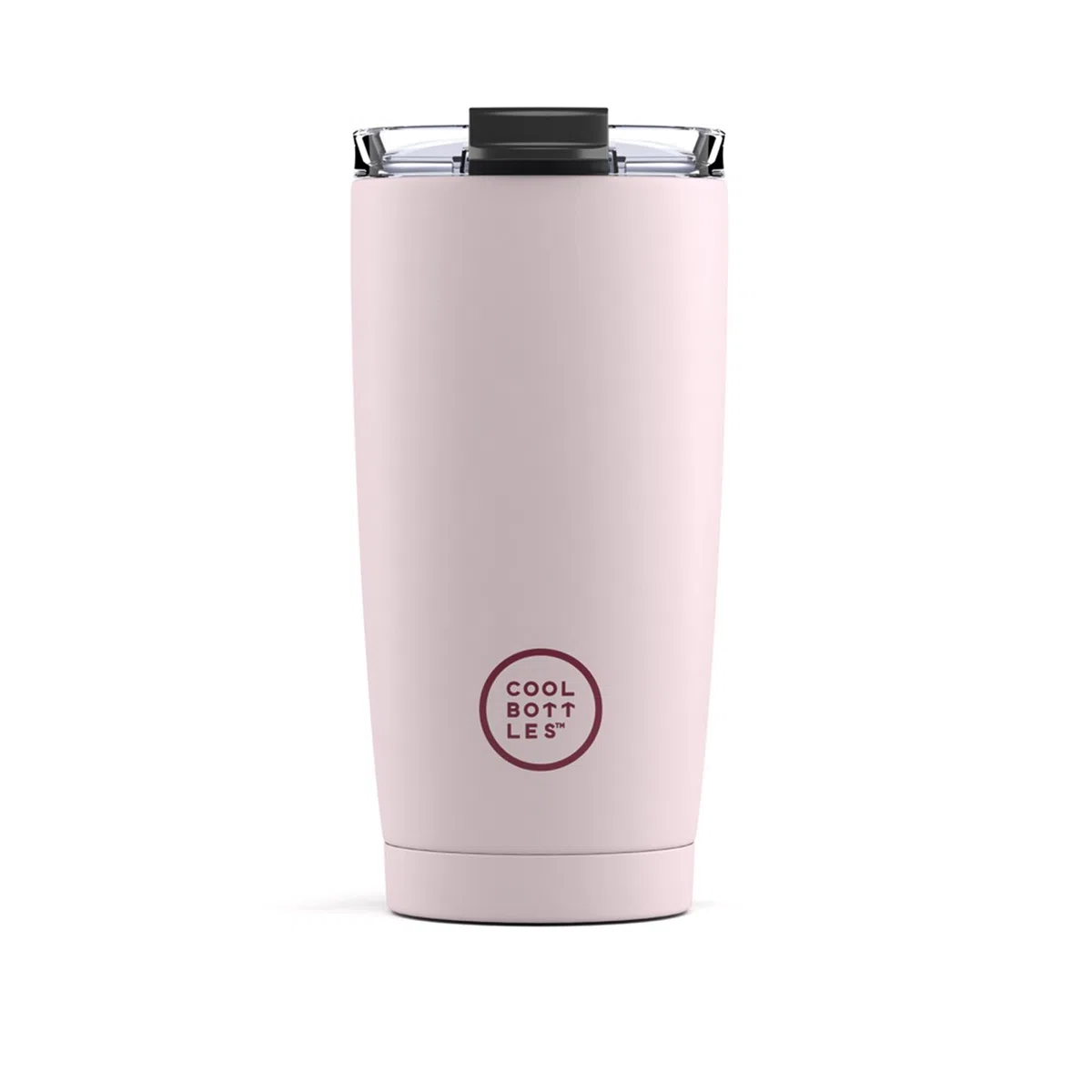 Cool Bottles - Tumbler - Bicchiere Termico in Acciaio Inossidabile - 550 ml - Pastel Pink - Tazza da Caffè - Coperchio Ermetico - Bevande Fredde 10 ore e Calde 5 ore - Finitura Antimacchia