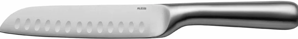 Alessi SG509 Mami Coltello Santoku Piccolo in Acciaio Forgiato Aisi 420, Satinato