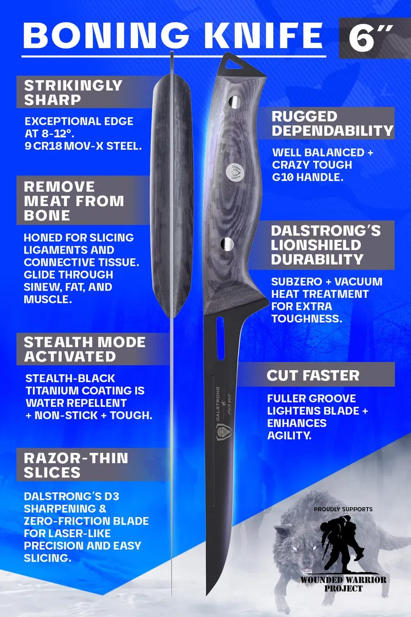 DALSTRONG Boning Knife - 6" - Delta Wolf Series