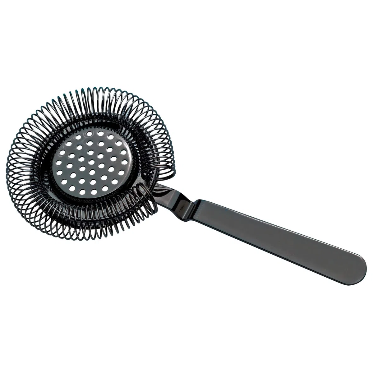 PIAZZA - Colino per Cocktail Professionale in Acciaio Inox Color Grafite con Filtro Setaccio a Molla - Strainer Barman per Bevande e Succhi di Frutta Pronti da Bere