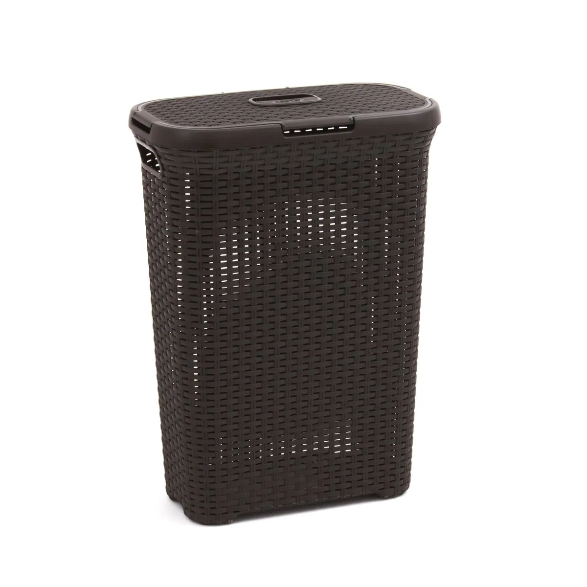 Curver 193009 - Cesta per Biancheria in Finto Rattan, 40 Litri, in Polipropilene, 44,7 x 26,5 x 61,5 cm