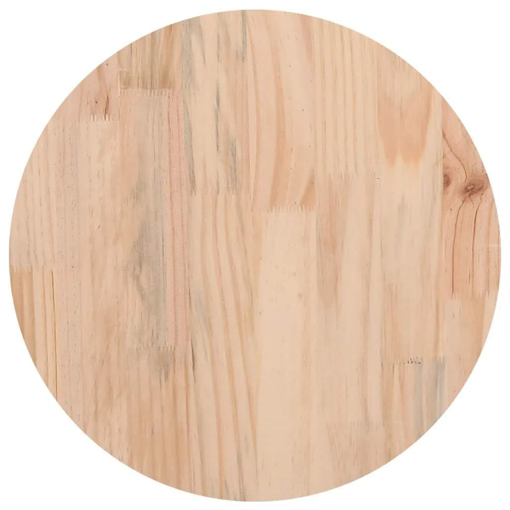 vidaXL Piano Tavolo Rotondo Ø30x3 cm in Legno Massello di Pino