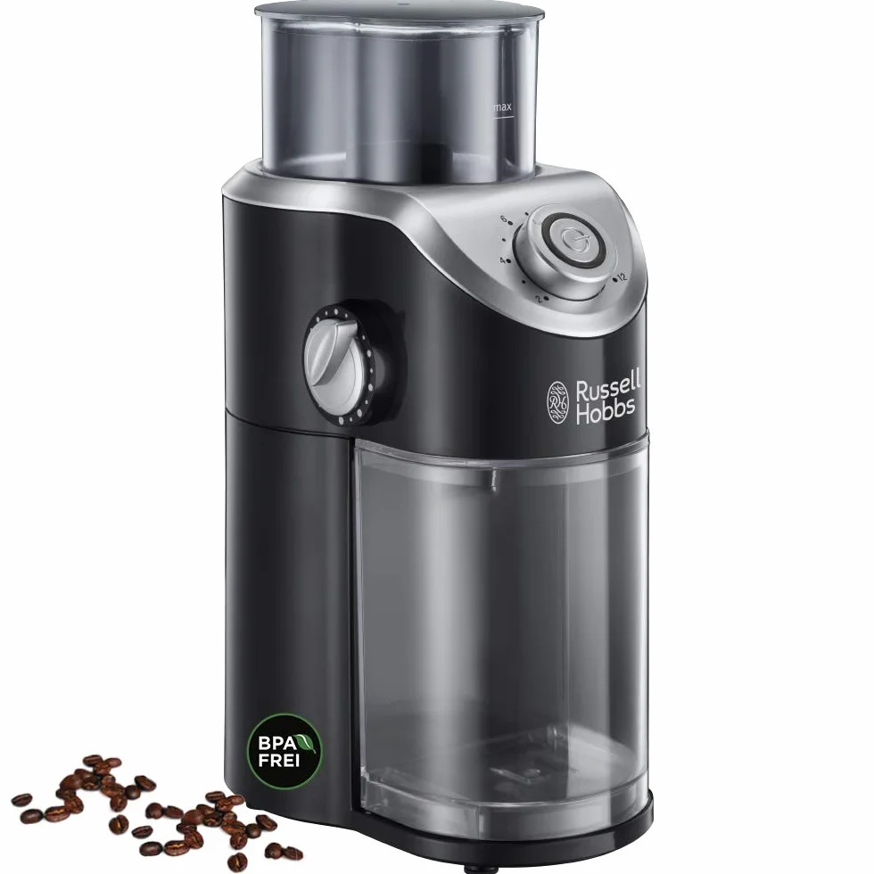 Russell Hobbs Macinacaffè Elettrico, Macina Chicchi, 140 W, Nero, 23120-56