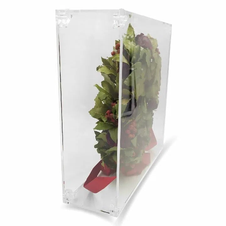 Generico Teca Scrigno (35cm x 35cm x 11cm) Porta Corona Alloro LAUREATI...Conserva al Meglio i Tuoi Ricordi