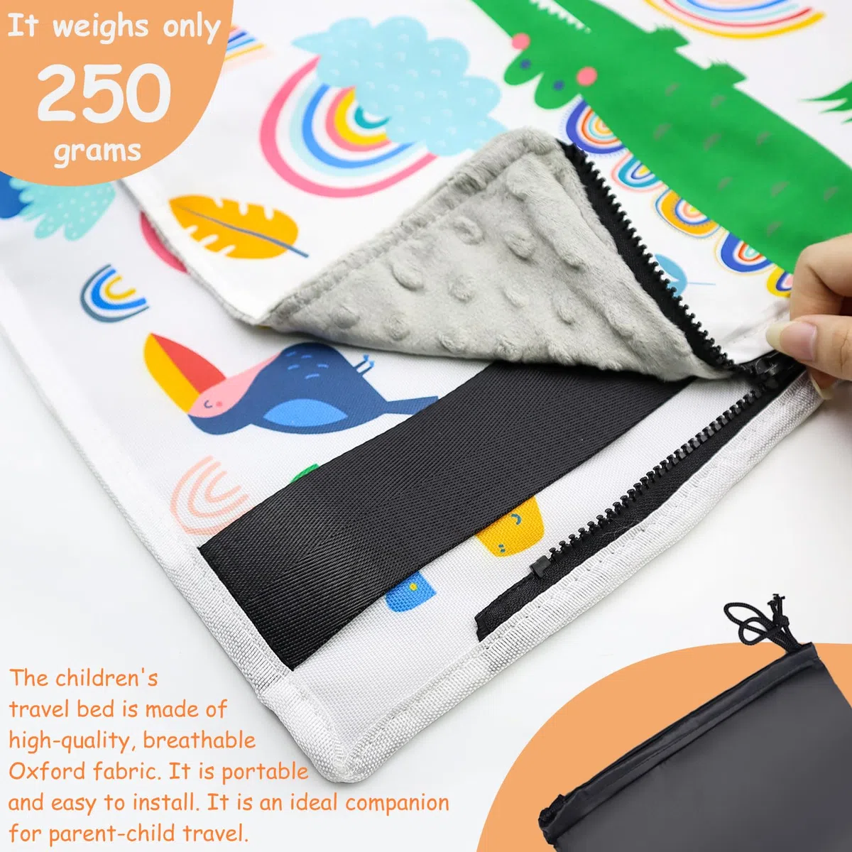 1 Pezzo Estensione del Sedile per Bàmbini,Letto per Bambini in Aereo,Estensore del Sedile Dell'aerèo Portatile per Bambini,Poggiapiedi Aereo Bàmbini per Viaggi Brevi in Aèreo (77 x 44 cm)