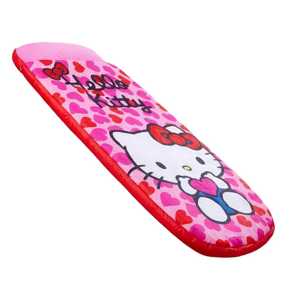 Character World Hello Kitty ReadyBed - Letto gonfiabile per bambini, sacco a pelo con pompa, materasso da viaggio per ragazze, per pigiama party, campeggio o uso domestico