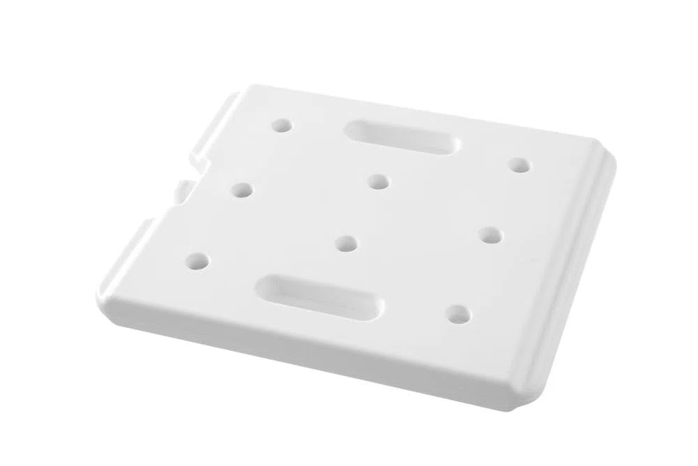 HENDI Piastra eutettica fredda professionale, GN 1/2, per contenitori termici, elemento refrigerante, accumulatore di freddo, blocco termico, di ghiaccio, borsa termica, 325x265x(H)30mm, HDPE, bianco