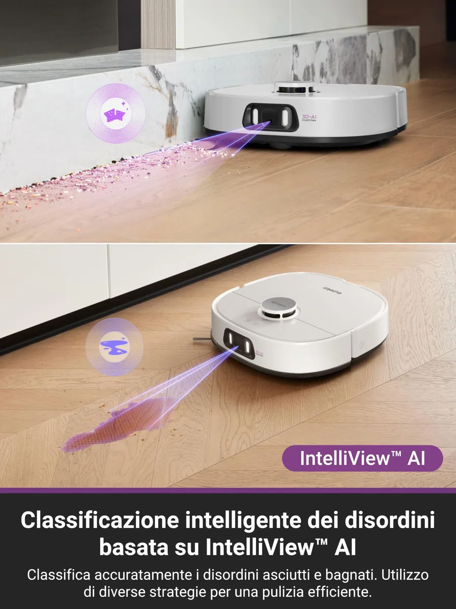 EUREKA J15 Pro Ultra Robot Aspirapolvere Lavapavimenti, Aspirapolvere Robot Potente Aspirazione 16200Pa, Lavaggio Mocio ad Acqua Calda a 75℃, Mappatura con AI, Stazione Autopulizia/autopulente