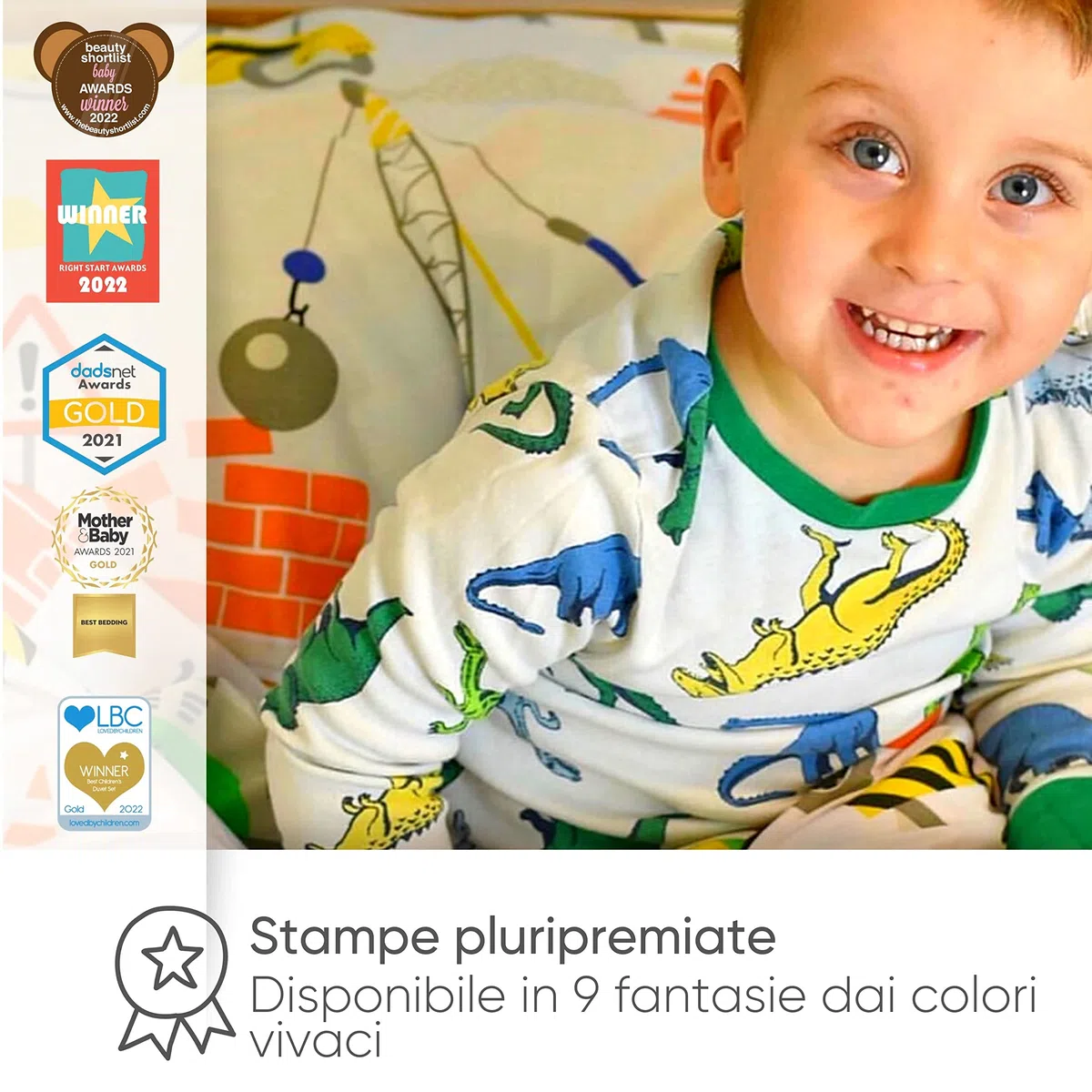 Bloomsbury Mill - Set Copripiumino Singolo Bambino e Bambina - Escavatrici, Camion e Gru - Lenzuola Letto Singolo Reversibile - Set di Biancheria da Letto per Bambini - 135x200cm e Federe