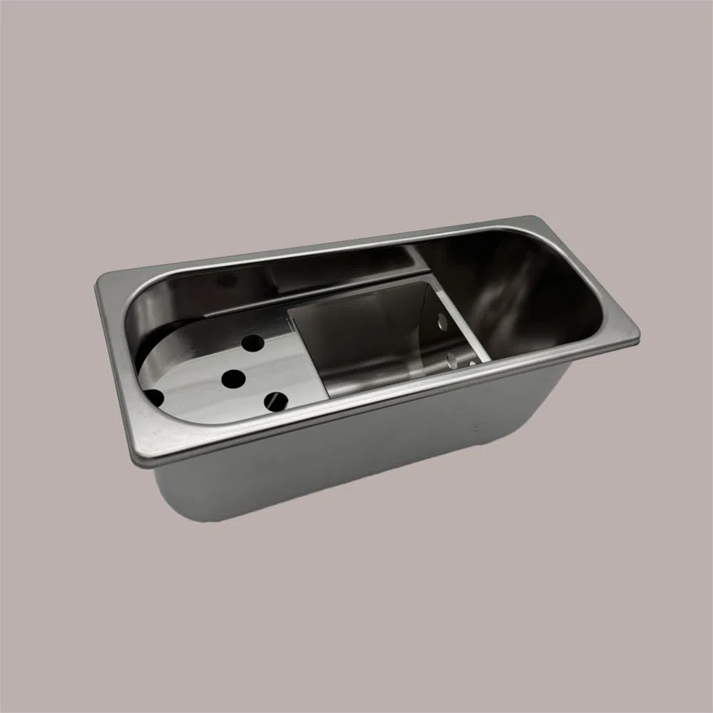 Lucgel Lavaporzionatore Acciaio Inox per Gelaterie 27x11 H12 Cm