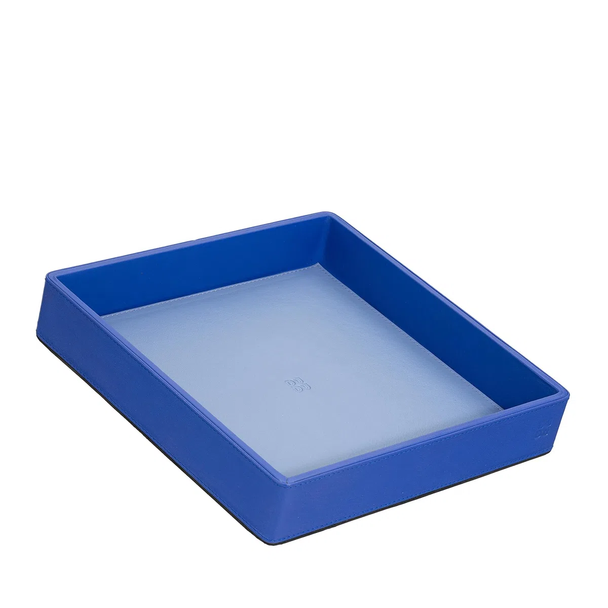 DUDU Svuotatasche in Pelle Colorato di Design da Ingresso Porta Oggetti con Scatola Regalo Fiordaliso