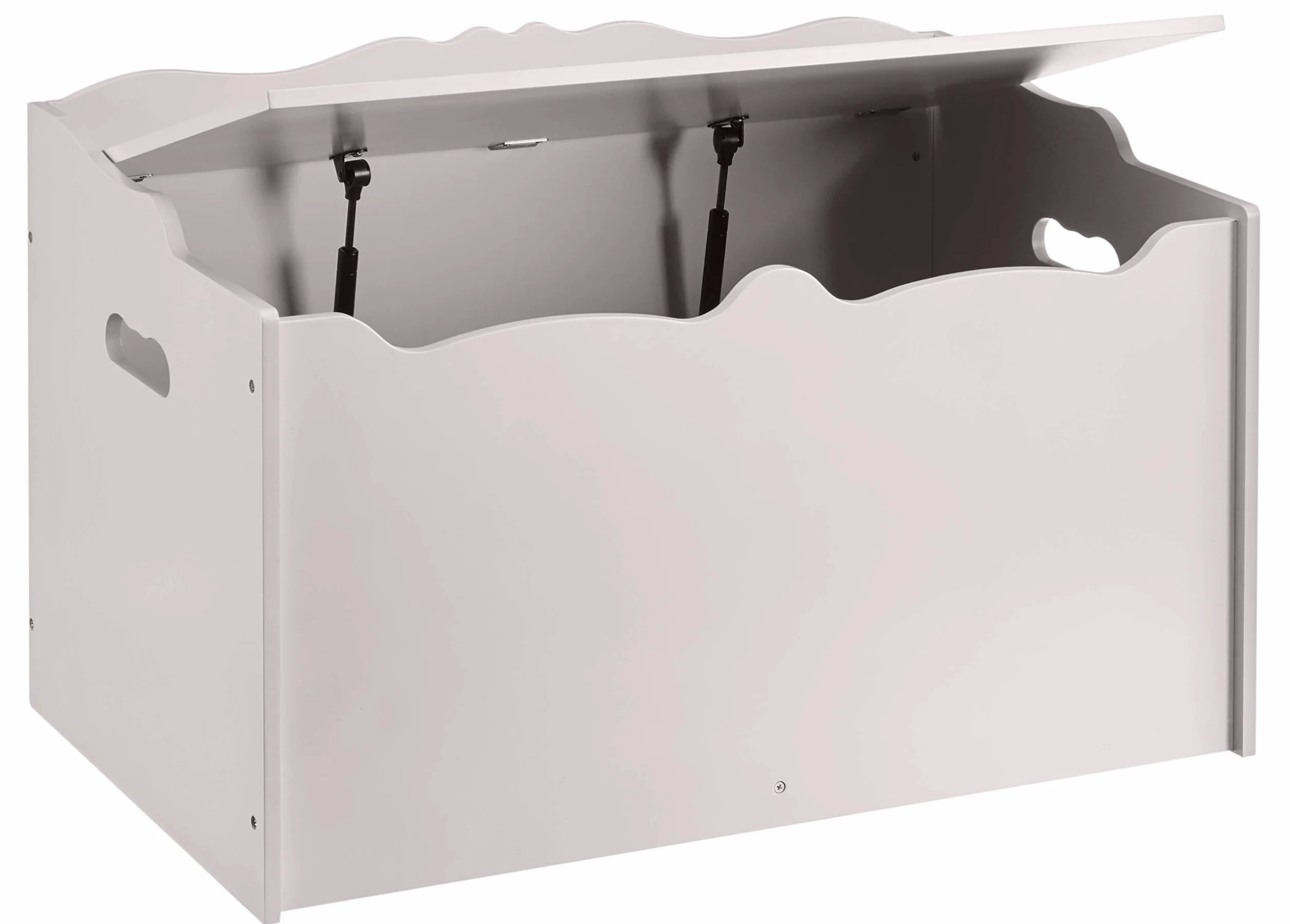 Amazon Basics Scatola in legno per giocattoli, grigio, 76.2 x 45.7 x 48.3 cm