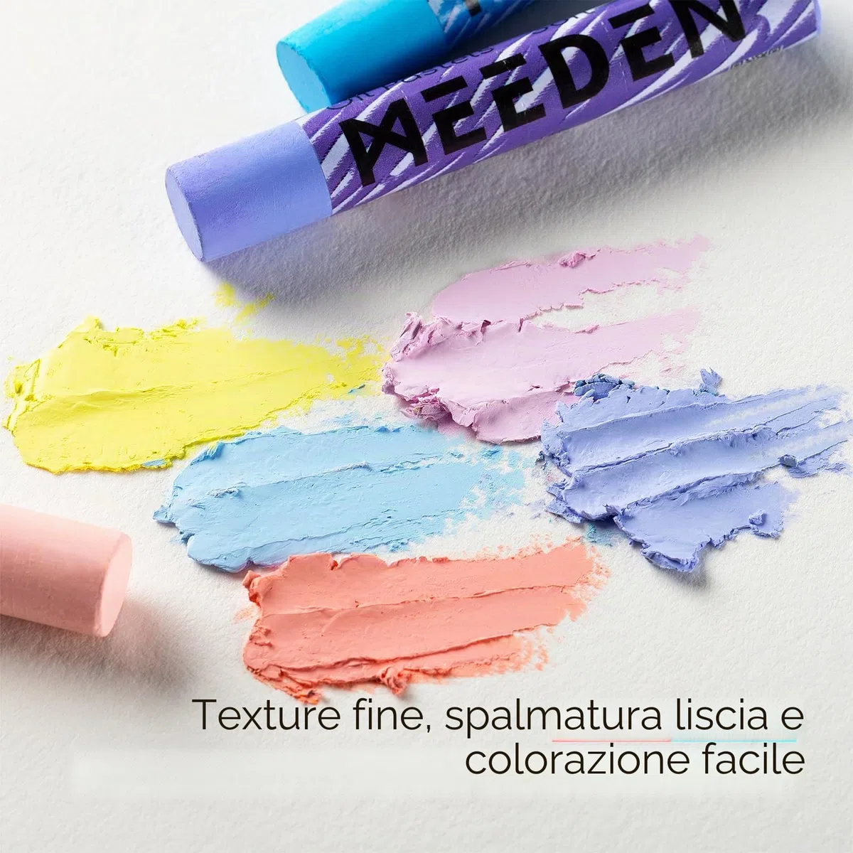 MEEDEN Set di pastelli a olio morbidi, 48 colori con 4 pastelli a olio bianchi extra per artisti, principianti, adulti e insegnanti, pastelli a olio vibranti per pittura artistica e disegno