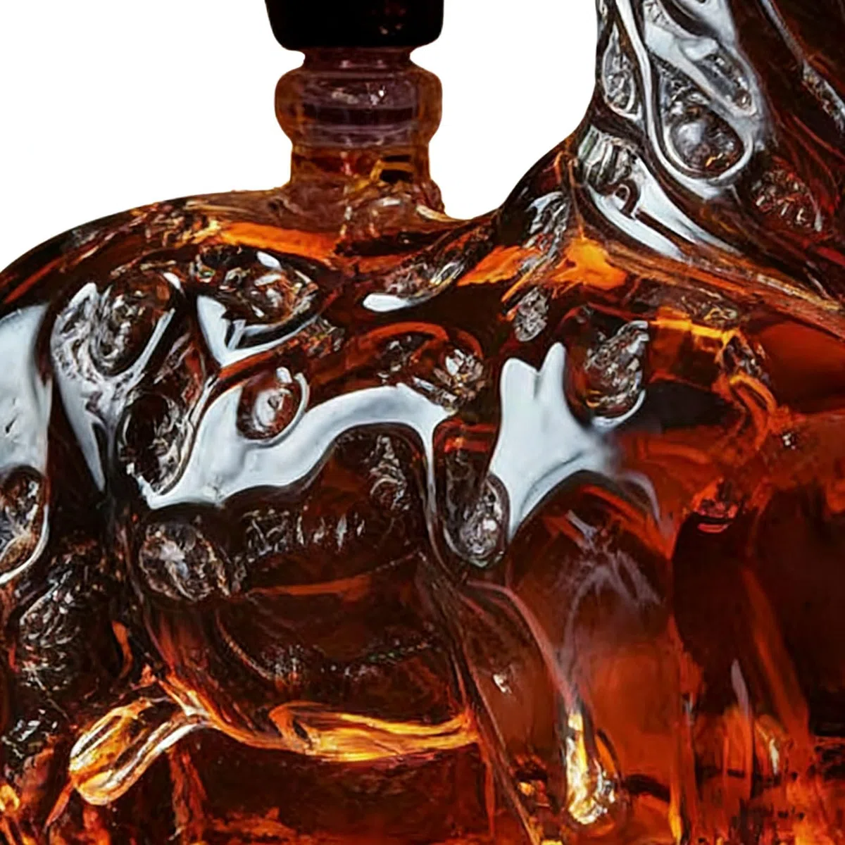 Decanter Per Whisky | 120 Ml Contenitore A Forma Di Cervo - Decanter per Whisky in Portabottiglie,Per Uomo Papà Fidanzato Regalo Compleanno Bourbon Vodka Brandy Tequila