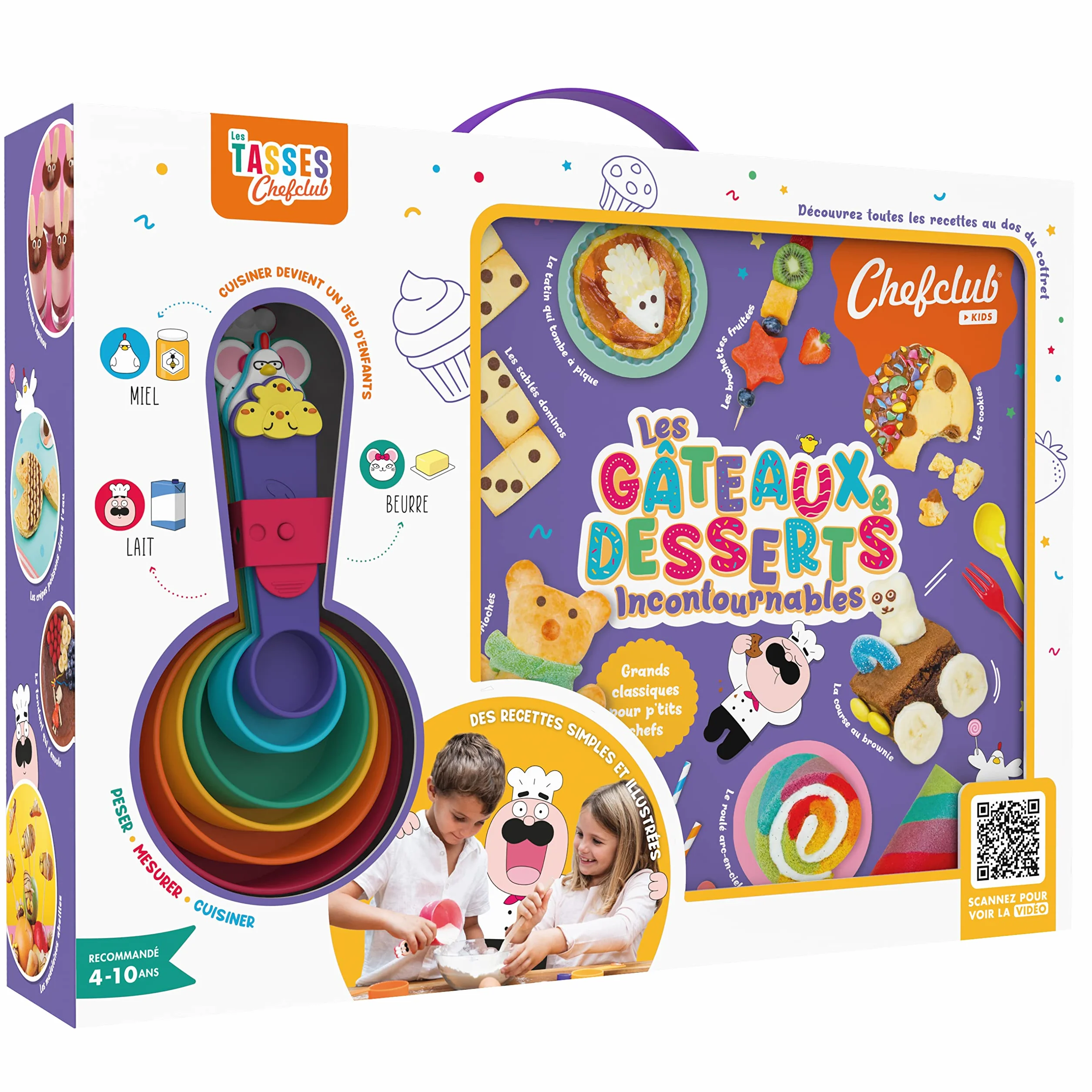 Chefclub Kids – Il Libro di Torte e Dolci – 25 Ricette – Pesare Misurare Cucinare – Per i piccoli chef dai 4 anni