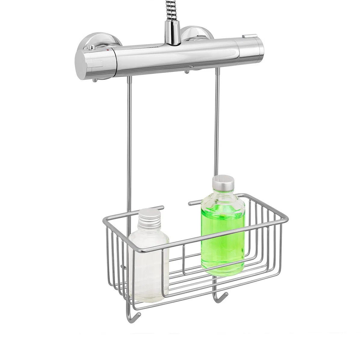 kowald ® Cesto portaoggetti per doccia da appendere al rubinetto, in acciaio inox, 100% antiruggine
