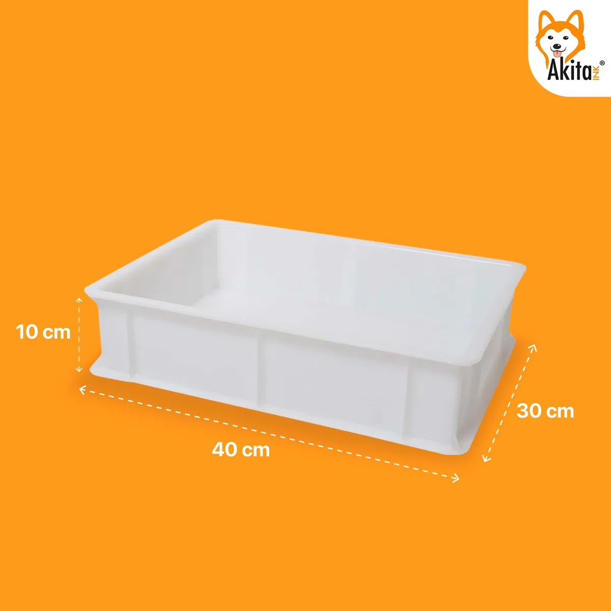 Akitaink Cassetta per Lievitazione Pizza e Pane | Contenitore per Impasto con Coperchio, Plastica Lavabile in Lavastoviglie, 30x40x10 cm (2 PORTAIMPASTO CON COPERCHIO)