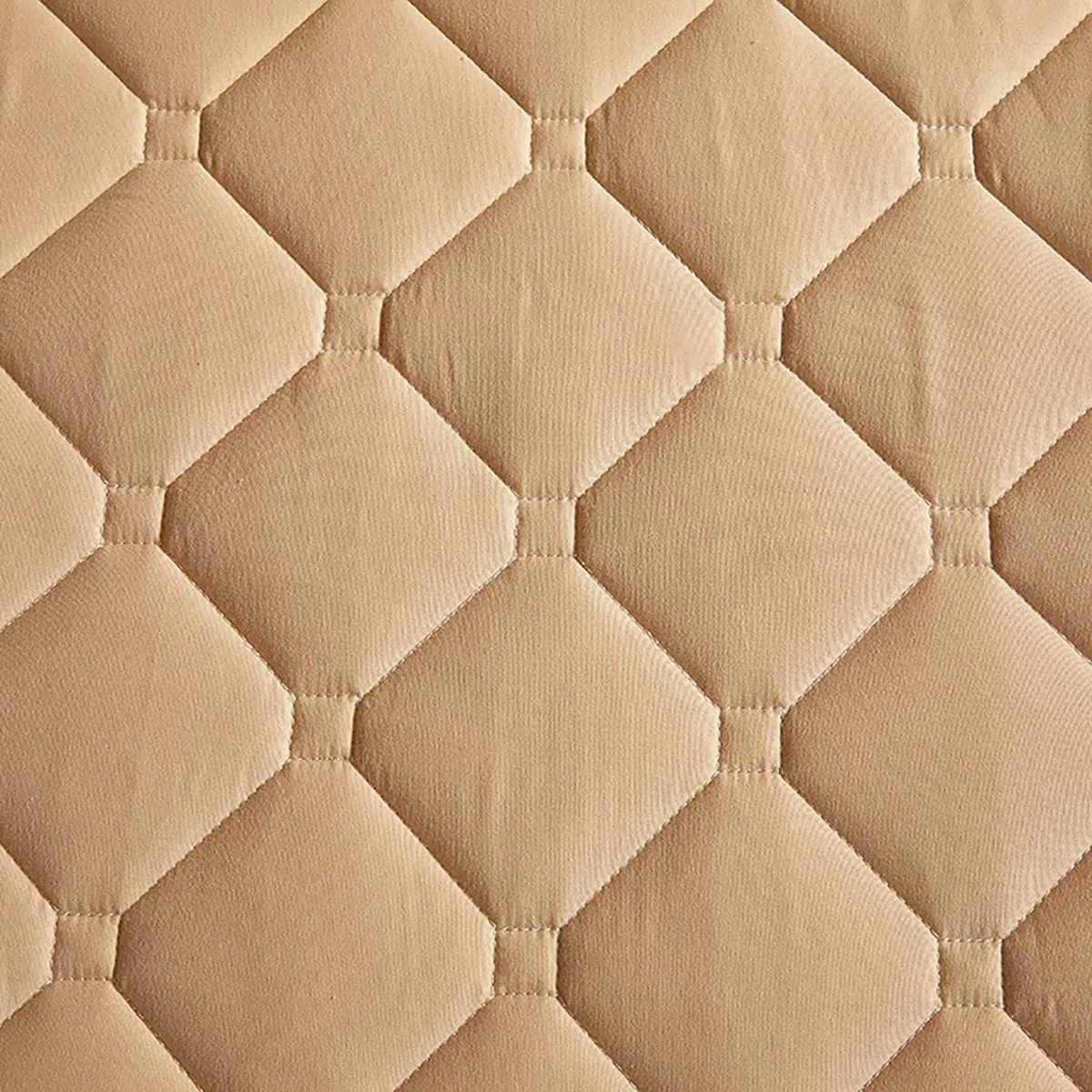 Coprimaterasso con Cerniera - Fodera Materasso Trapuntato, Imbottito, 80x190/90x190/120x190/140x200/160x190 cm, Personalizzabile, Protettivo e Respirante(Cachi,90x200+15cm)