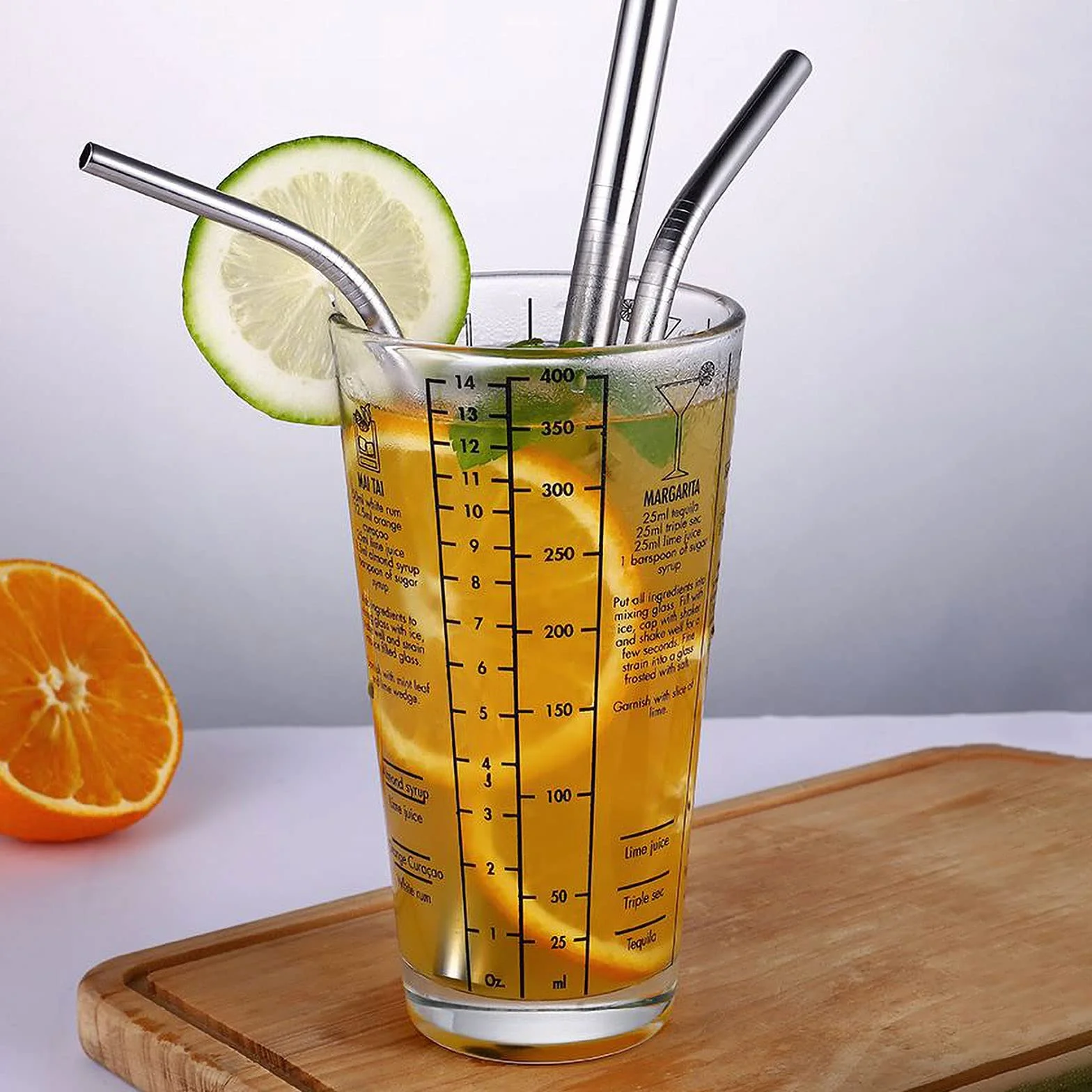 Purpledi Cocktail Shaker Set di 20 Pezzi, Shaker Cocktail Set in Acciao Inox, Kit Barista Professionale, Shaker da 750 ml, Amanti dei Cocktail, Set da Barista per Feste da Bar a Casa (A)