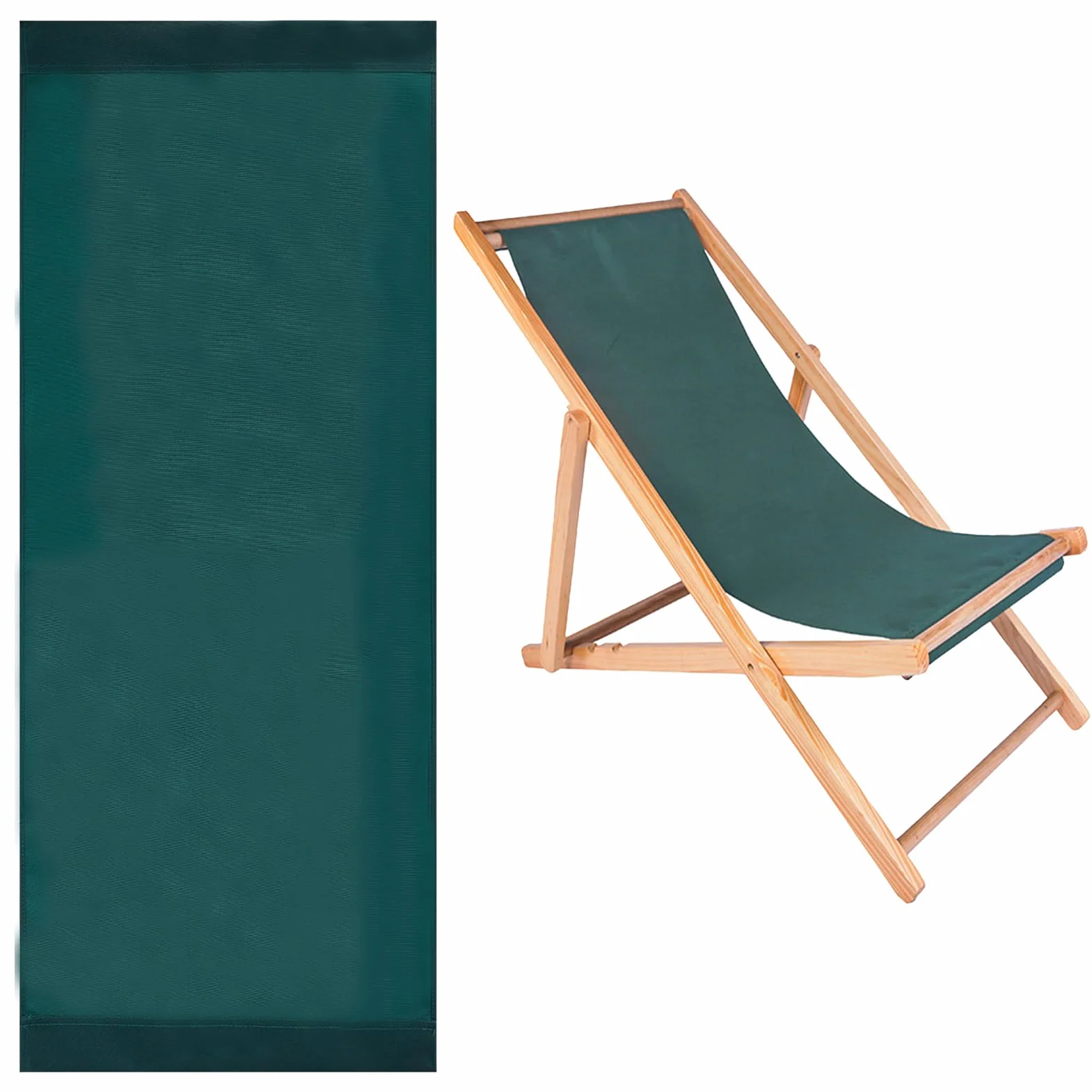 NICENEEDED 45 Pollice Beach Sling Chair Sostituzione Tessuto, Tessuto per Sedie A Sdraio da Giardino, Sedia Pieghevole da Esterno in Tela