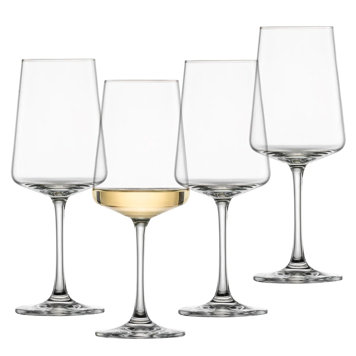 SCHOTT ZWIESEL Bicchiere da vino bianco MioVino (set di 4), moderni bicchieri da vino per vino bianco, bicchieri in cristallo Tritan lavabili in lavastoviglie, Made in Germany (art. 124050)