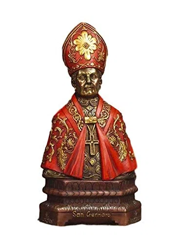 Paben Articoli Religiosi Statua busto San Gennaro cm. 14