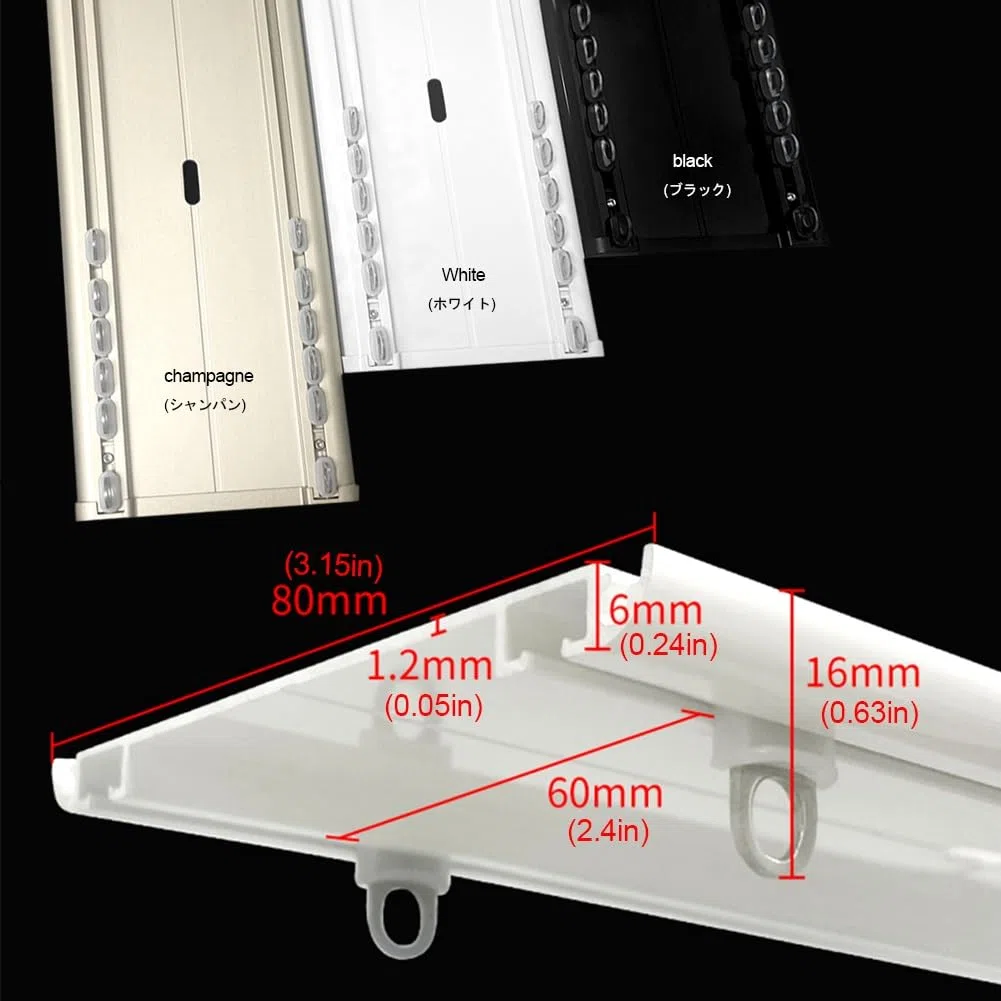 Doppio binario per tenda da soffitto con puleggia silenziosa e resistente, per camera da letto, soggiorno, balcone