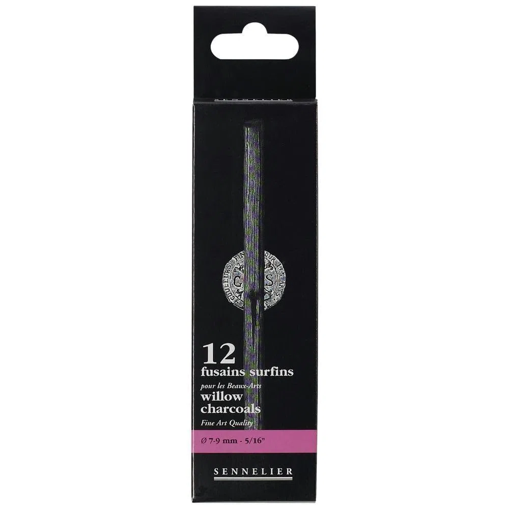 12 matite carboncini Ø 7-9 mm