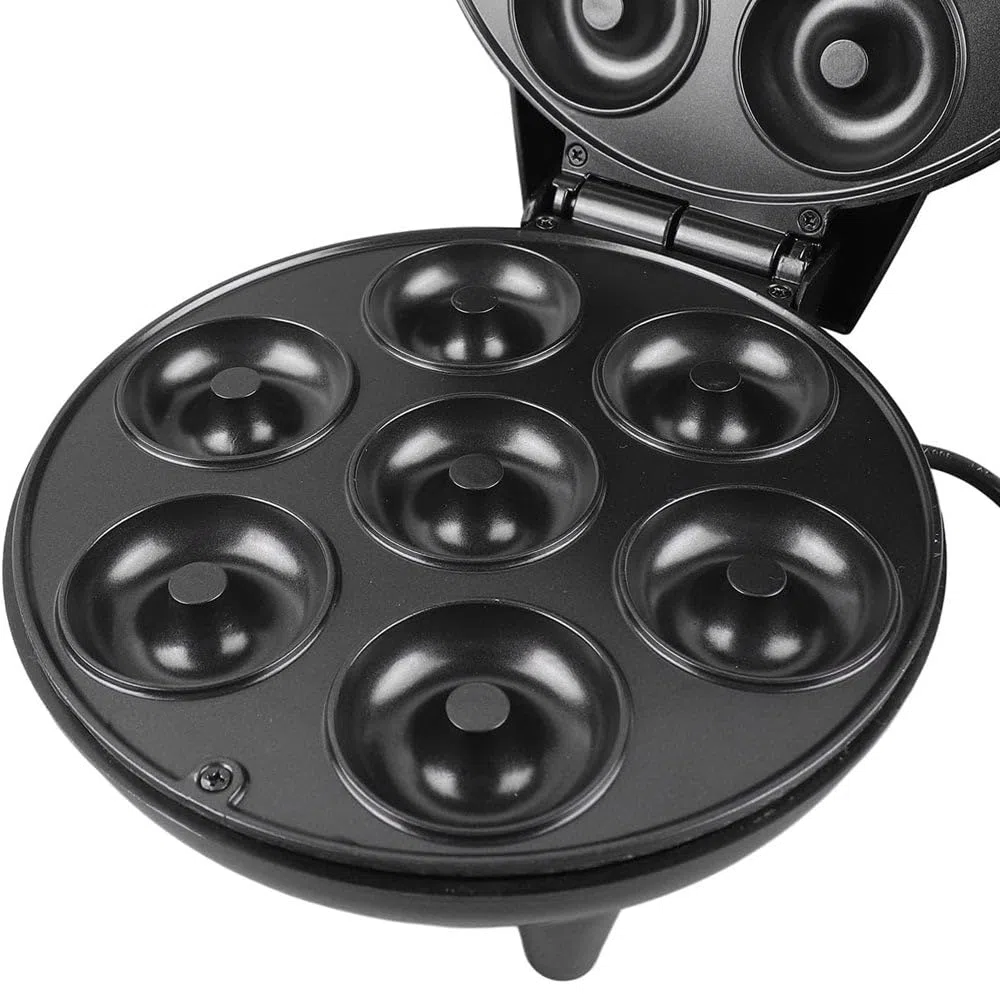 Mini Donut Antiaderente Mini Macchina per Cuocere Ciambelle con 7 Fori Riscaldamento