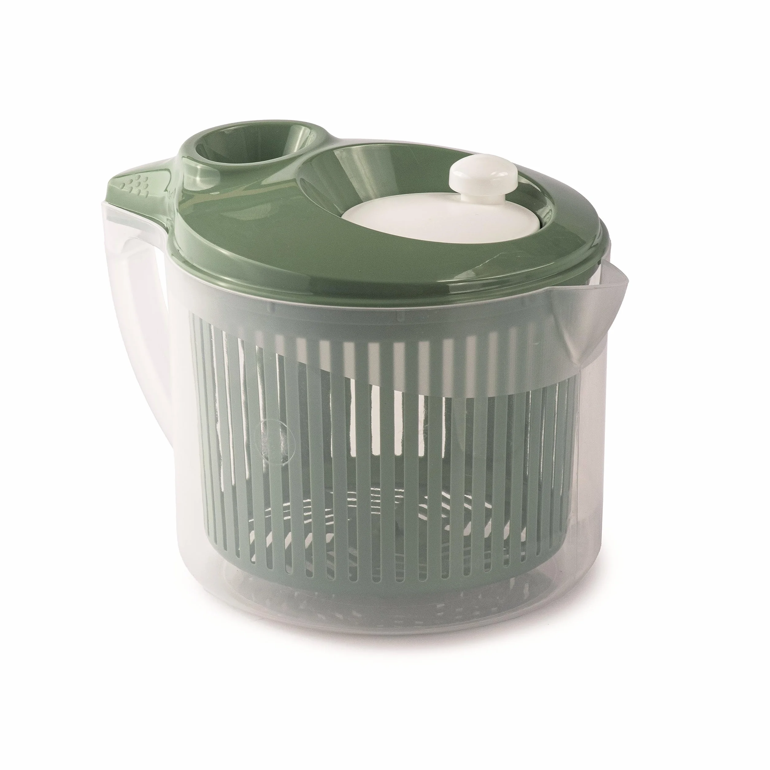 Snips 90068 Lava & Asciuga Centrifuga per Insalata con Scolo dell'Acqua dal Coperchio |3 LT | 19,5 x 26,5 x 19 cm | Colore Verde|Made in Italy | Bpa Free, Plastica