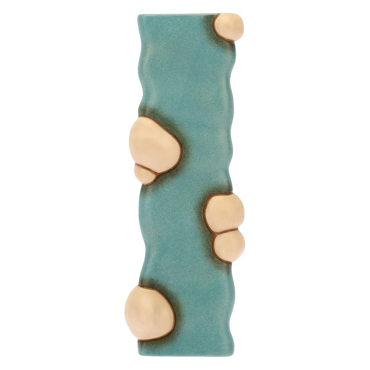 THUN - Set con 1 Pezzo di Fiume Dritto e 1 Curvo - Presepe Classico - Ceramica - 13x5,6 x2 cm h e 15x5,6 x2 cm h