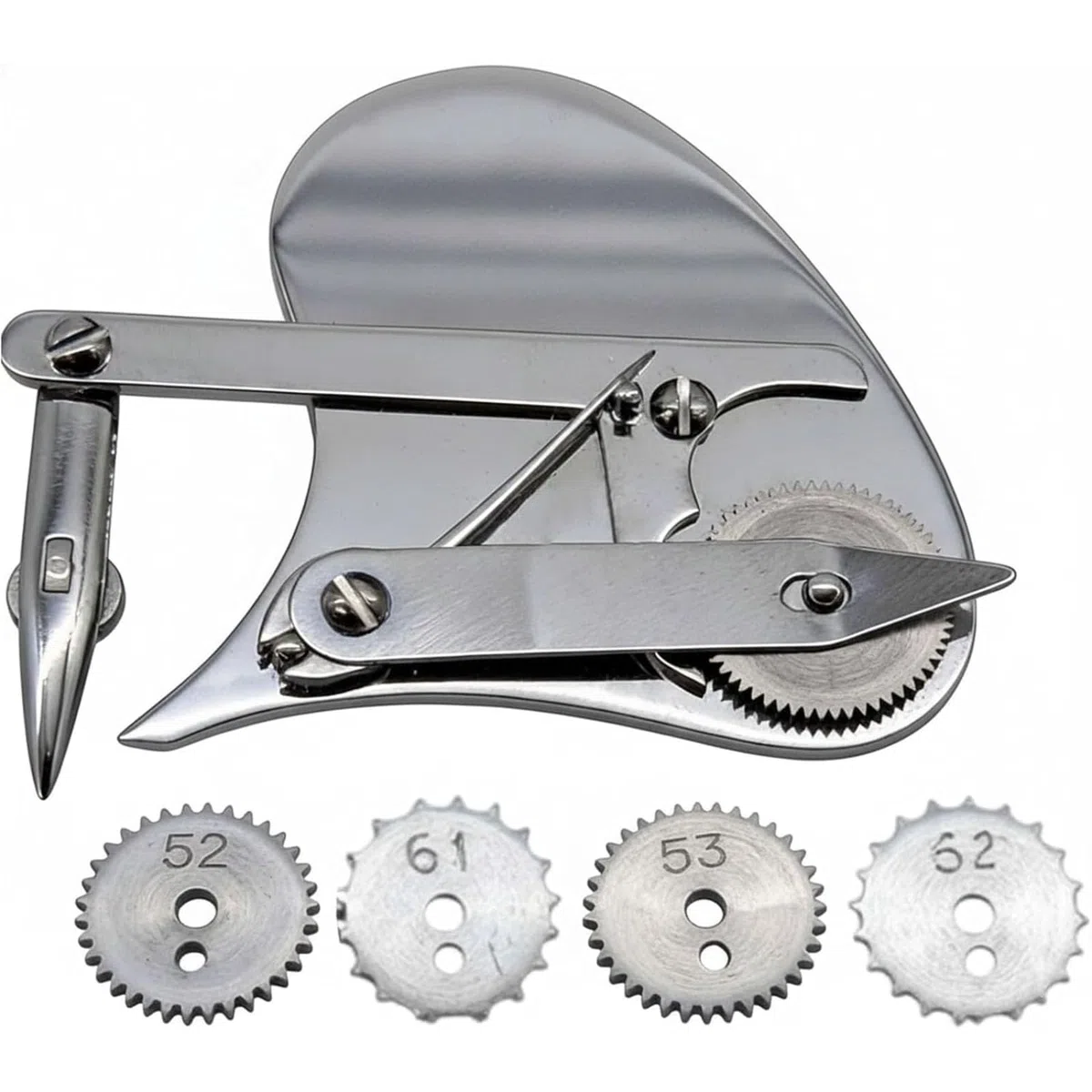 Penna a punta fine con meccanismo a ingranaggi, set di penne di precisione vintage con 4 rotelle di puntatura intercambiabili, strumento per disegno tecnico e restauro, regalo per designer (#B)