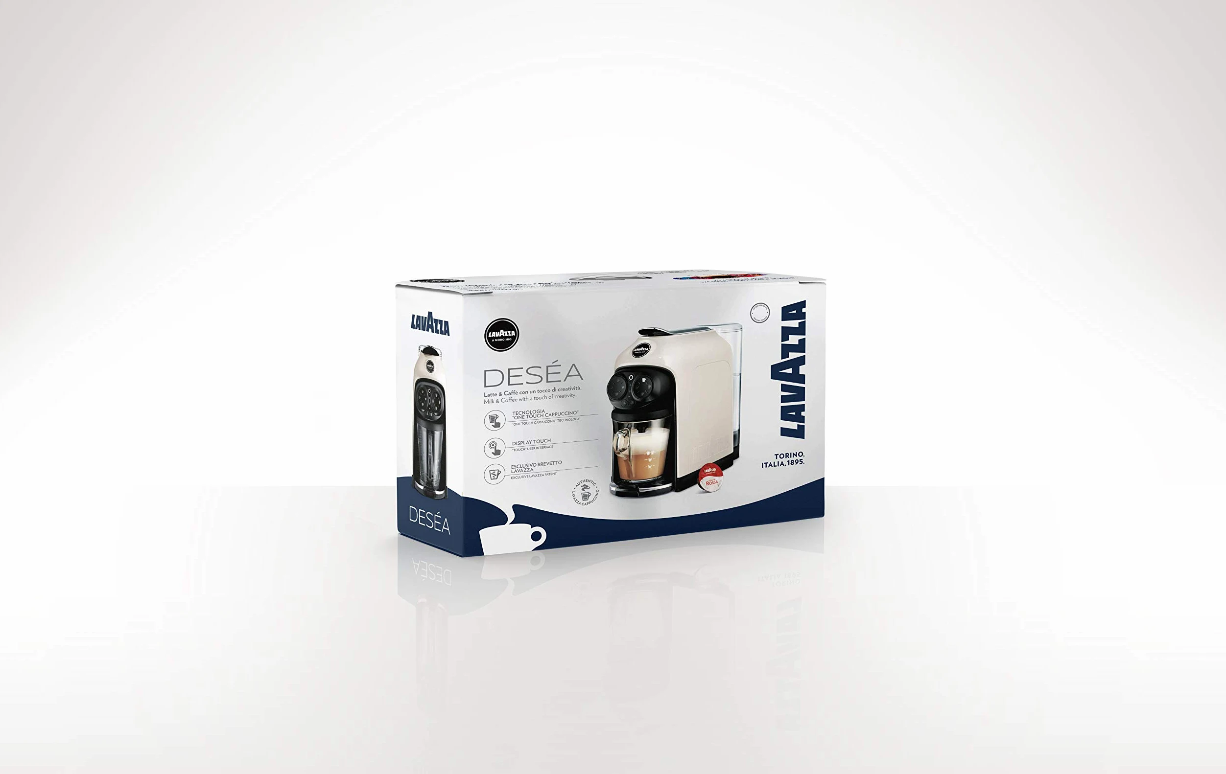 Lavazza A Modo Mio, Deséa White Cream – Macchina per Caffè, Bianco