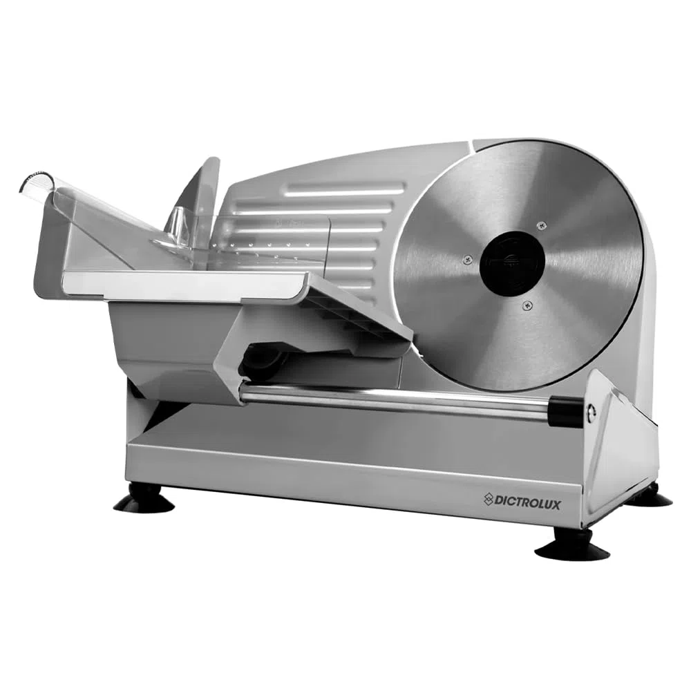 Mediawave Store - Affettatrice Elettrica Dictrolux da Banco, 200W, Affetta Salumi, Lama Acciaio Inox, Professionale, Casa, 19cm, Multiuso, Taglia Pane, Salumi, Carne, Formaggio, Lame Acciaio