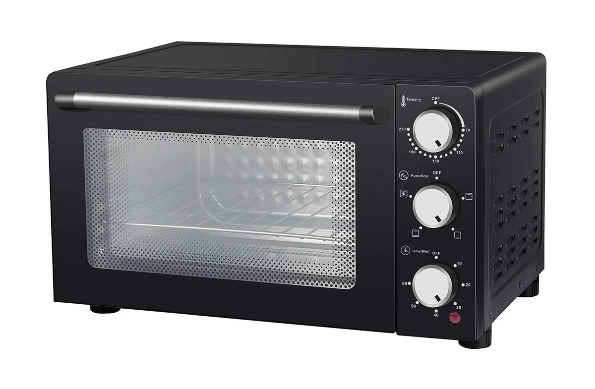 Melchioni Family | Forno Elettrico Ventilato ENJOY 24, Capacità 24 litri, 1200W, Multicottura con Timer 60 Minuti, Termostato Regolabile fino a 230° C